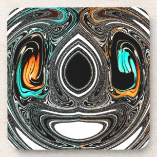 Dessous-de-verre Doodle ethnique africain Zebra texturé Art Imprime