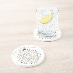 Dessous de verre d'ornement de Noël