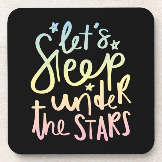 Dessous-de-verre Dors sous les étoiles (Devant)