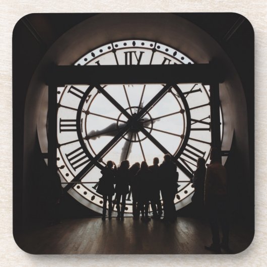 Dessous de verre d'Orsay de photo d'horloge de (Devant)