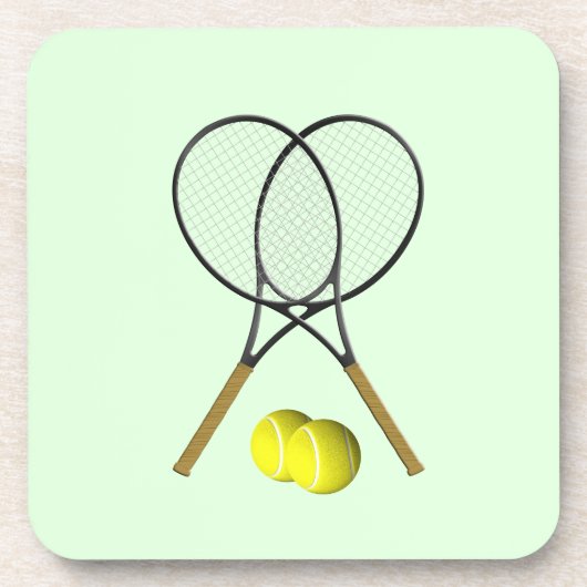 Dessous-de-verre Doubles de tennis Green (Devant)