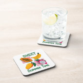 Dessous-de-verre Douce conception d'art pop de fruits tropicaux d'é (Côté Droit)