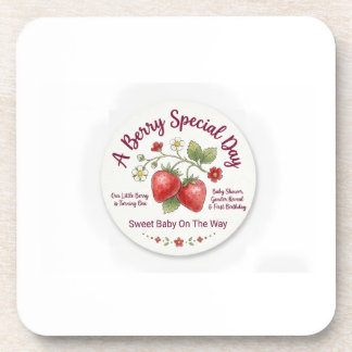 Dessous-de-verre Douce Fête de Naissance de la Petite Fraise & Prem