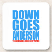 Dessous-de-verre Down Goes Anderson (Devant)