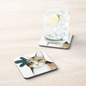 Dessous-de-verre Downton Cat | Bejeweled With Feathers (Côté Droit)