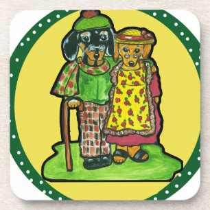 Dessous-de-verre Doxies des Grands-Parents