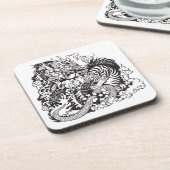 Dessous-de-verre dragon and tiger figfigting (Côté gauche)