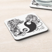 Dessous-de-verre dragon and tiger yin yang (Côté gauche)