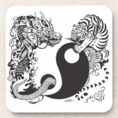 Dessous-de-verre dragon and tiger yin yang (Devant)