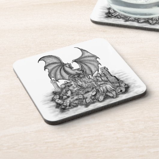 Dessous-de-verre Dragon avec Zombie (Côté gauche)