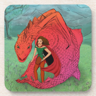 Dessous-de-verre Dragon Bébé Rouge