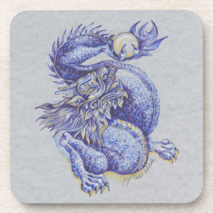 Dessous-de-verre Dragon bleu