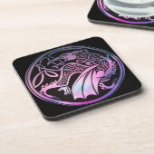 Dessous-de-verre Dragon Celtique Rond (Côté gauche)