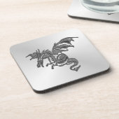 Dessous-de-verre Dragon d'argent (Côté gauche)