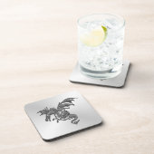 Dessous-de-verre Dragon d'argent (Côté Droit)