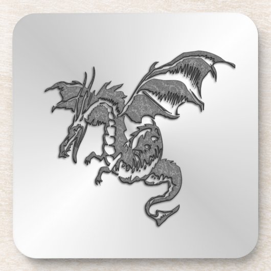 Dessous-de-verre Dragon d'argent (Devant)