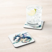 Dessous-de-verre Dragon en aquarelle (Côté Droit)