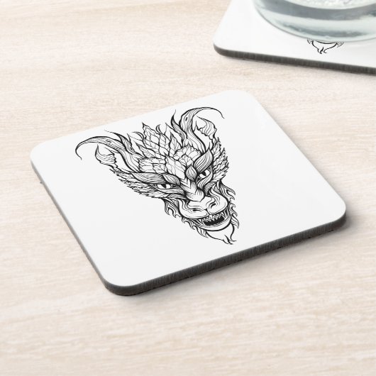 Dessous-de-verre Dragon feuille (Côté gauche)