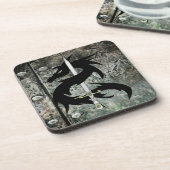 Dessous-de-verre Dragon noir et épée (Côté gauche)