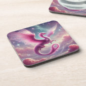 Dessous-de-verre Dragon rose (Côté gauche)