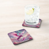 Dessous-de-verre Dragon rose (Côté Droit)