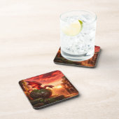 Dessous-de-verre Dragon rouge (Côté Droit)