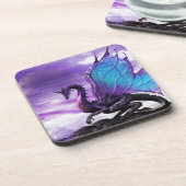Dessous-de-verre Dragon violet (Côté gauche)