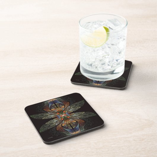 Dessous-de-verre Dragonfly Abstrait (Côté Droit)
