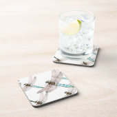 Dessous-de-verre Dragonfly Air Force en blanc (Côté Droit)