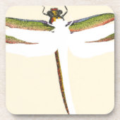 Dessous-de-verre Dragonfly miniature sur Arrière - plan blanc (Devant)