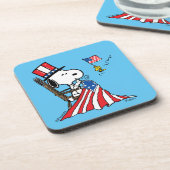 Dessous-de-verre Drapeau 4 juillet à coudre Snoopy (Côté gauche)