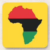 Dessous-de-verre Drapeau Afrique rouge, noire et verte (Devant)