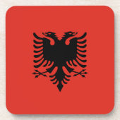 Dessous-de-verre Drapeau albanais (Devant)