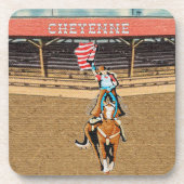 Dessous-de-verre Drapeau américain Cheyenne Rodeo 2 (Devant)
