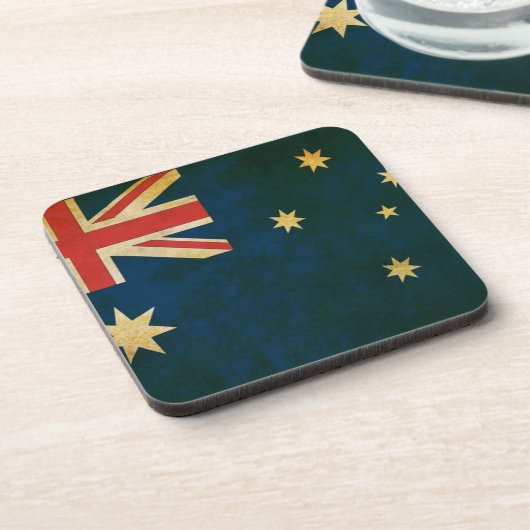 Dessous-de-verre Drapeau australien à Grunge (Côté gauche)
