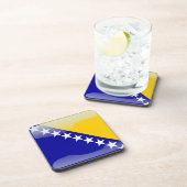 Dessous-de-verre Drapeau brillant bosnien (Côté Droit)