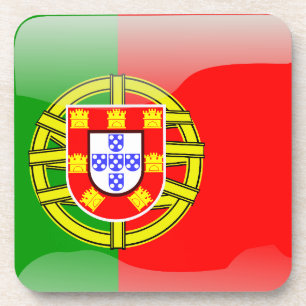 Dessous-de-verre Drapeau brillant du Portugal