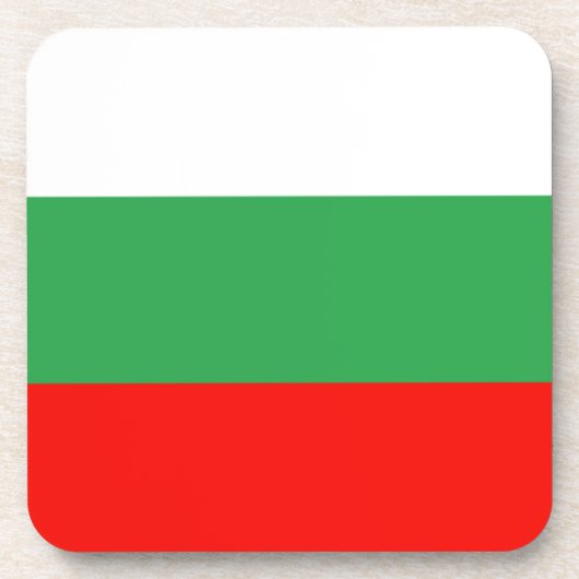 Dessous-de-verre Drapeau Bulgarie (Devant)