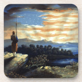 Dessous-de-verre Drapeau céleste américain dans le ciel, Guerre civ (Devant)