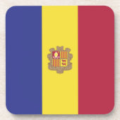 Dessous-de-verre drapeau d'Andorre (Devant)