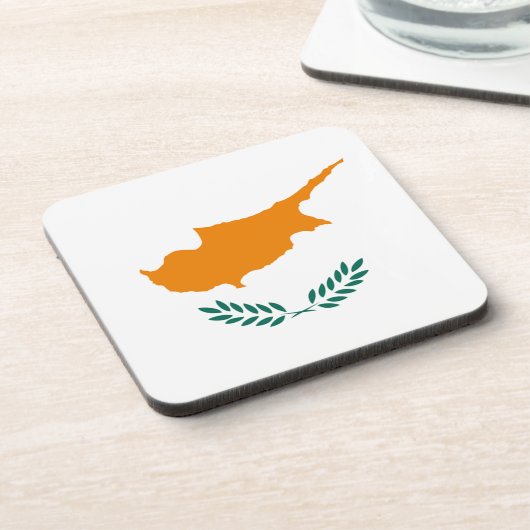 Dessous-de-verre Drapeau de Chypre (Côté gauche)