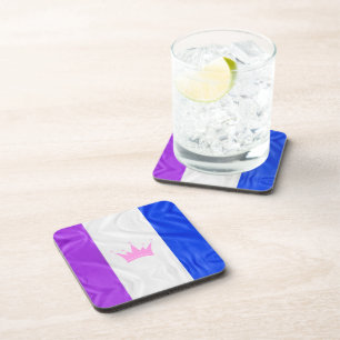 Dessous-de-verre Drapeau de fierté de la culture drag de SlipperyJo