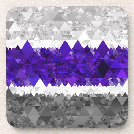 Dessous-de-verre Drapeau de fierté Greygender Boho Géométrique Mod (Devant)