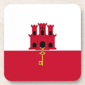 Dessous-de-verre Drapeau de Gibraltar (Devant)