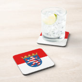 Dessous-de-verre Drapeau de Hesse Beverage Coaster (Côté Droit)
