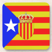 Dessous-de-verre Drapeau de la Catalogne (Devant)