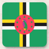 Dessous-de-verre Drapeau de la Dominique (Devant)