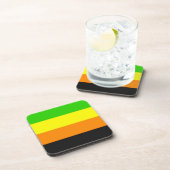 Dessous-de-verre Drapeau de la Fierté Aromantique (Côté Droit)