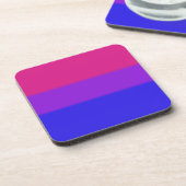 Dessous-de-verre Drapeau de la fierté bisexuelle tombée (Côté gauche)