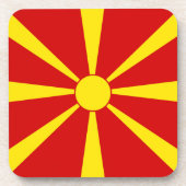 Dessous-de-verre Drapeau de la Macédoine du Nord (Devant)